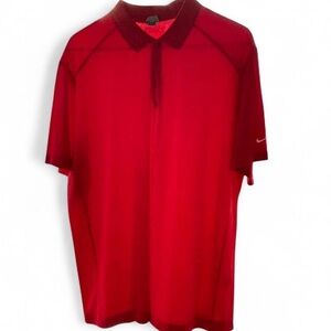 Nike Men's Vibrant Red Polo Shirt